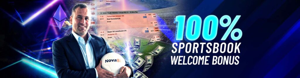 100% SPORTSBOOK WELCOME BONUS