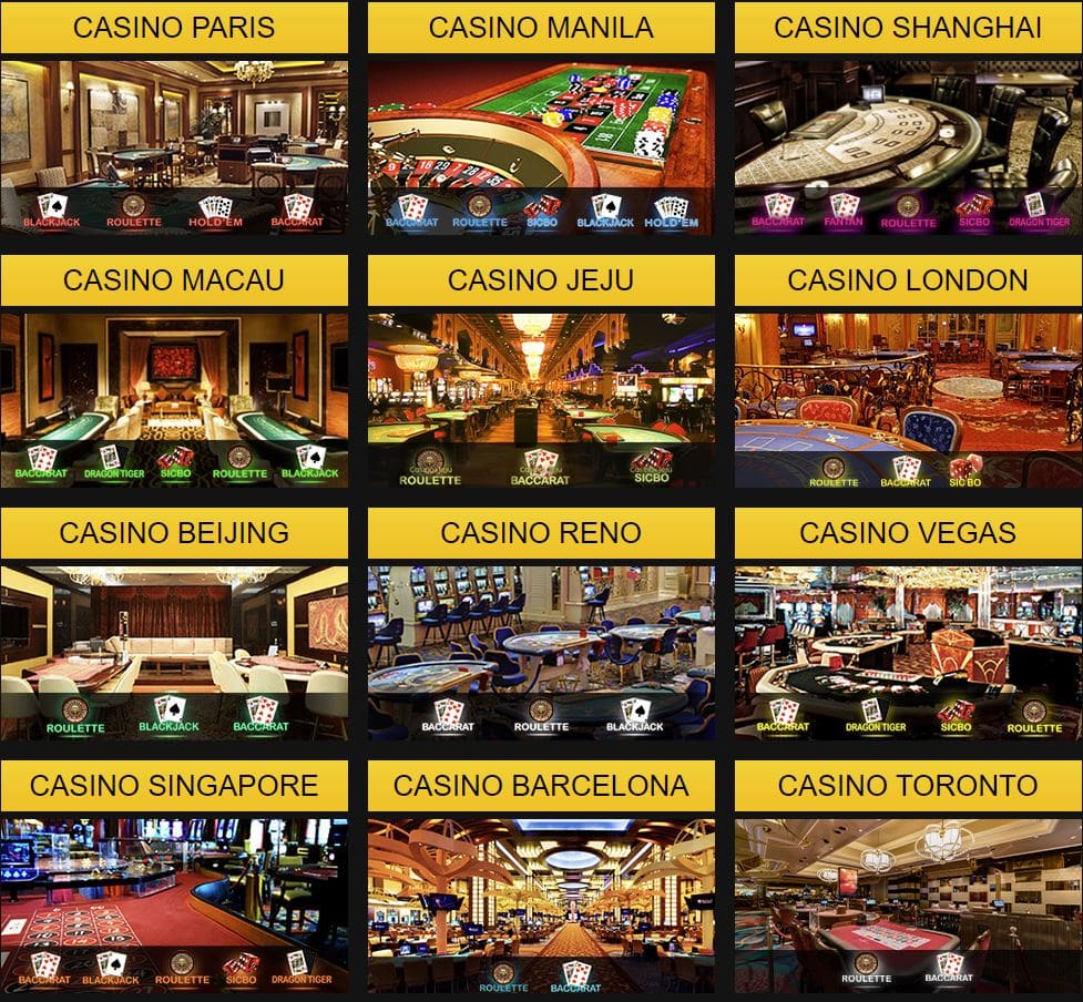 EMPIRE777 Live Casino Game Room