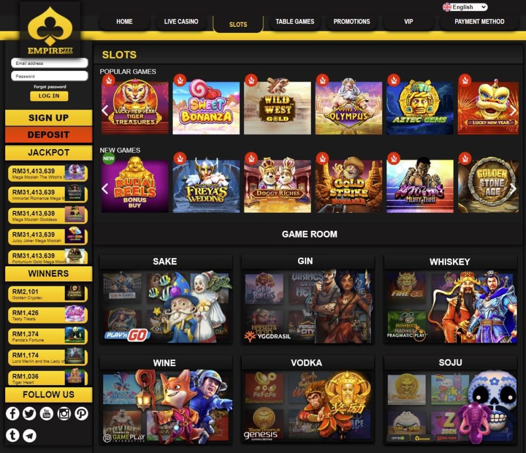 EMPIRE777 Malaysia Slots Game